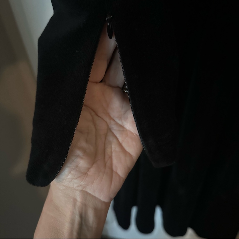 ME+EM Perfect Simplicity Stretch Velvet Black Maxi Dress | Sz 10 - Picture 13 of 15